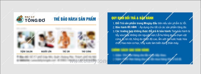 Quý khách hàng xin đặc biệt lưu ý khi mua tông đơ cắt tóc tại dailytongdo. Com 16 - banner the bao hanh
