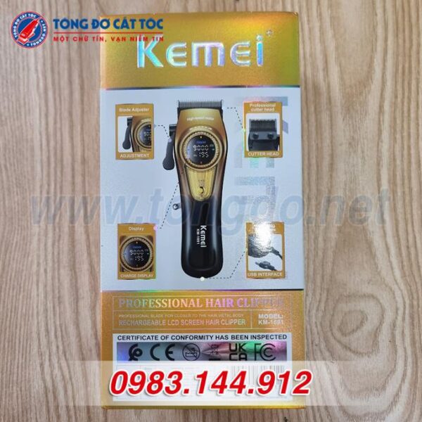 Tông đơ cắt tóc Kemei KM-1691 (10W 4H) 3 - KM1691 1
